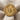 Bee Grain Coin Ring, gold vermeil, angled product photo