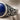 Baroque Lapis Signet Ring, oxidized silver, close-up of bezel and scrollwork