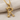 Bone Letter Pendant, gold vermeil, front product view