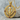 Khanda Garnet Halo Pendant, gold vermeil, studio product photo