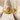 Baroque Comma Open Ring, gold vermeil finish front view