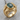 Moss Agate Wolf Paws Ring, product photo, gold vermeil