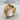 Onyx Reclining Wolf Ring, gold vermeil, product photo