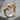 Wolf Running Loop Ring, gold vermeil, angled product photo
