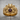 Garnet Wolf Acanthus Ring, gold vermeil, studio product photo
