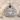 Medusa Garnet Crest Pendant, polished silver product view