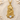 Athena Owl Moonstone Pendant in gold vermeil, front view