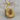 Quartz Fish Hook Pendant, gold vermeil, front studio product photo