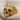 Baroque Skull Ring, gold vermeil finish product photo