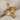 Garnet Rose Cross Ring, gold vermeil, angled product photo