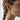 Rope Cross Stud Earring, rose gold, worn on model ear