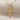 Twisted Rope Cross Pendant in gold vermeil, front product view