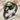 Peridot Oak Sapling Ring, black rhodium plated, angled view