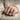 Wheat Cross Signet Ring, oxidized silver, worn on model hand