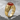 Heart Suit Carnelian Ring, gold vermeil, angled front view