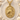 Athena Owl Column Pendant, gold vermeil finish, front view