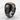 Ossuary Tiger Eye Ring, black rhodium plated, angled front view