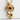 Mourning Garnet Buckle Pendant, gold vermeil product photo