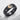 Vampire Crescent Moon Ring, two-tone, angled product photo