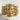 Aztec Warrior Mask Ring, gold vermeil, front view