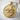 Wolf School Medallion Pendant, gold vermeil product photo