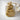 Coiled Rattlesnake Pendant, gold vermeil, front product photo