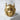Mechanical warrior helmet ring, gold vermeil, product photo