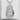 Meditating Buddha Hand Pendant, polished silver, front view