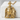 Griffin Folded Mantle Pendant, gold vermeil, front view
