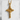 Fleur-de-Lis Crucifix Pendant, gold vermeil, product photo