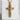 Holy Trinity Crucifix Pendant, gold vermeil, angled product photo