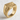 Rock Pattern Signet Ring, gold vermeil, studio product photo