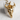 Deer Skull Branch Crown Pendant, gold vermeil finish, front product view