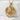 Wyvern Returning Tail Pendant, gold vermeil, front product view