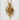 Kraken Vertical Spiral Pendant, gold vermeil, studio product photo