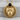 Maya Jaguar Onyx Crest Pendant, gold vermeil product photo
