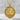Justinian Laurel Portrait Pendant, gold vermeil finish, front product photo