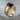 Onyx Overlapping Armor Ring, gold vermeil, studio product photo