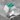 Malachite Block Terrace Ring in polished silver finish