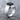 Black Tourmaline Slope Ring, polished silver, angled product photo