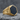 Hematite Hexagon Ridge Ring, gold vermeil, angled product photo