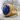 Lapis Laurel Collar Ring, gold vermeil, studio view