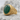 Green Agate Fan Chevron Ring, gold vermeil finish product view