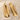 Alternating Cove Drop Earring, gold vermeil, studio product photo