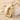 Recessed Arch Pendant, gold vermeil, product photo