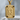 Lucky 13 Onyx Frame Pendant, gold vermeil, front product view