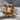 Garnet Split Ladder Ring, gold vermeil product view