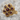 Garnet Seven Stone Rosette Ring, gold vermeil, angled studio view
