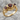 Garnet Fluted Trilogy Ring, gold vermeil, angled studio view