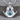 Turquoise Hatband Pendant, polished silver, angled studio view